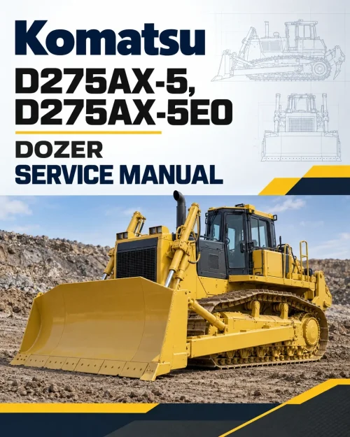 Komatsu D275AX-5, D275AX-5E0 Dozer Service Manual Komatsu D275AX-5, D275AX-5E0 Dozer Service Manual