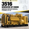 Caterpillar CAT 3516 Generator Set Engine Service Repair Manual (73Z00001 and up)