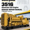 Caterpillar CAT 3516 Generator Set Engine Service Repair Manual (7KM00001 and up)