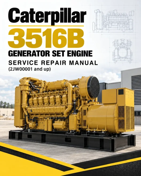 Caterpillar CAT 3516B Generator Set Engine Service Repair Manual (2JW00001 and up) Caterpillar CAT 3516B Generator Set Engine Service Repair Manual (2JW00001 and up)