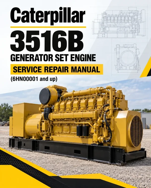 Caterpillar CAT 3516B Generator Set Engine Service Repair Manual (6HN00001 and up)