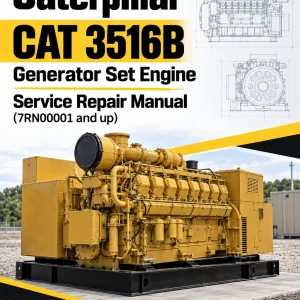 Caterpillar CAT 3516B Generator Set Engine Service Repair Manual (7RN00001 and up)