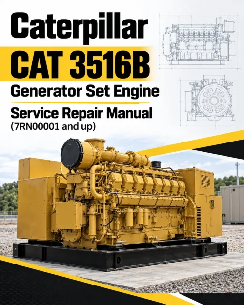 Caterpillar CAT 3516B Generator Set Engine Service Repair Manual (7RN00001 and up) Caterpillar CAT 3516B Generator Set Engine Service Repair Manual (7RN00001 and up)