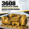 Caterpillar CAT 3608 Generator Set Engine Service Repair Manual (6MC00001 and up)