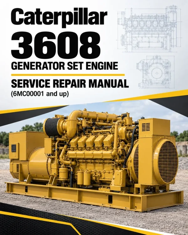 Caterpillar CAT 3608 Generator Set Engine Service Repair Manual (6MC00001 and up)