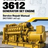 Caterpillar CAT 3612 Generator Set Engine Service Repair Manual (MG700001 and up) Caterpillar CAT 3612 Generator Set Engine Service Repair Manual (MG700001 and up)