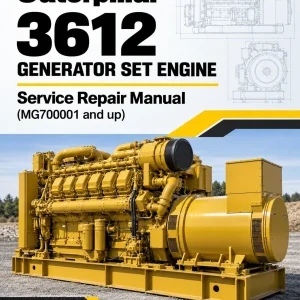 Caterpillar CAT 3612 Generator Set Engine Service Repair Manual (MG700001 and up)