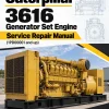 Caterpillar CAT 3616 Generator Set Engine Service Repair Manual (1PD00001 and up)
