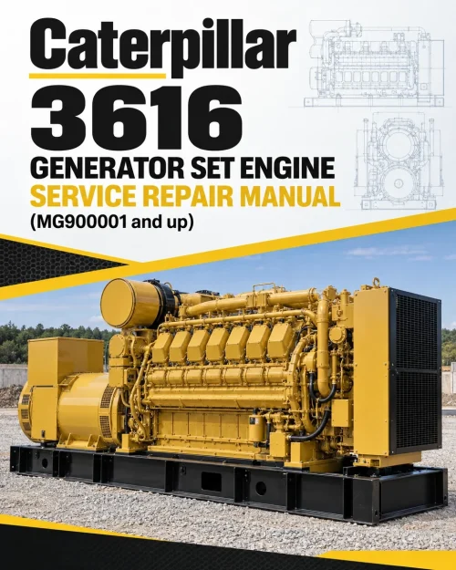 Caterpillar CAT 3616 Generator Set Engine Service Repair Manual (MG900001 and up) Caterpillar CAT 3616 Generator Set Engine Service Repair Manual (MG900001 and up)