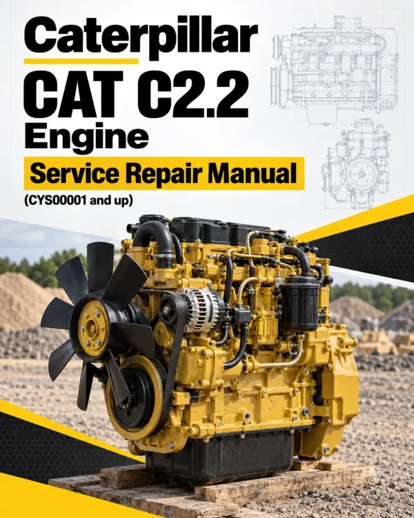 Caterpillar CAT C2.2 Engine Machine Service Repair Manual (CYS00001 and up)