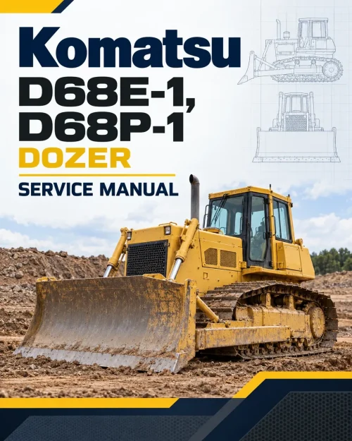 Komatsu D68E-1, D68P-1 Dozer Service Manual Komatsu D68E-1, D68P-1 Dozer Service Manual