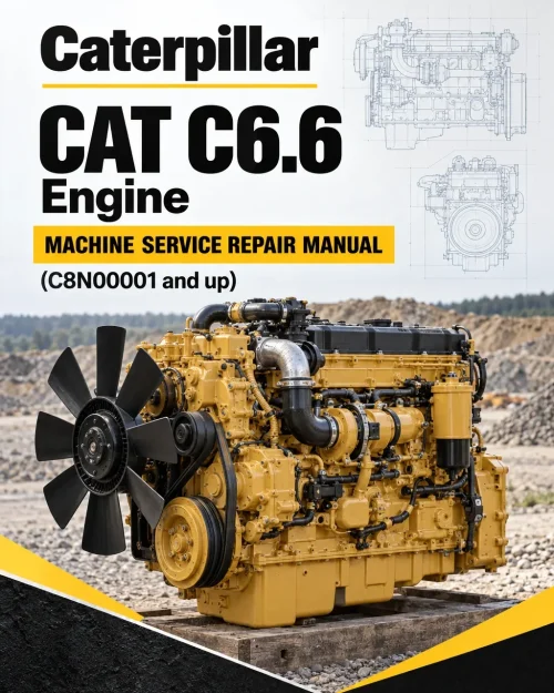 Caterpillar CAT C6.6 Engine Machine Service Repair Manual (C8N00001 and up)