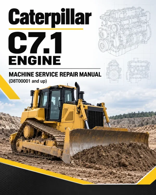 Caterpillar CAT C7.1 Engine Machine Service Repair Manual (D8T00001 and up)
