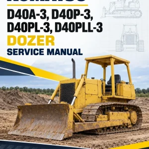Komatsu D40A-3, D40P-3, D40PL-3, D40PLL-3 Dozer Service Manual Komatsu D40A-3, D40P-3, D40PL-3, D40PLL-3 Dozer Service Manual