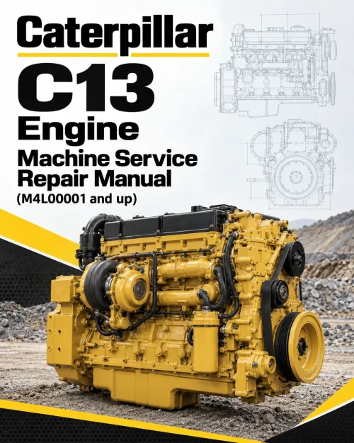 Caterpillar CAT C13 Engine Machine Service Repair Manual (M4L00001 and up)