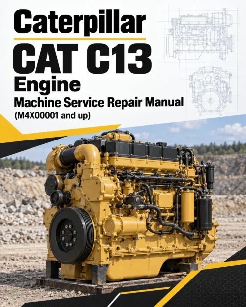 Caterpillar CAT C13 Engine Machine Service Repair Manual (M4X00001 and up)