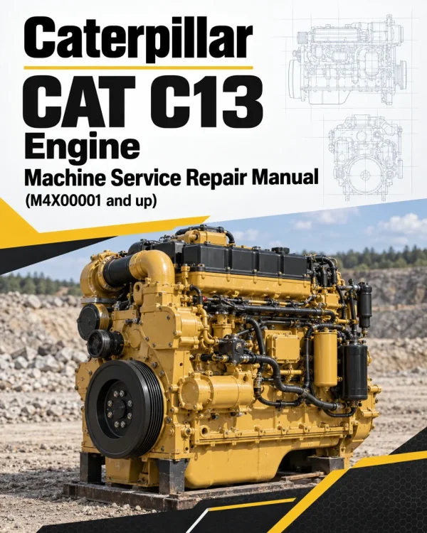 Caterpillar CAT C13 Engine Machine Service Repair Manual (M4X00001 and up)