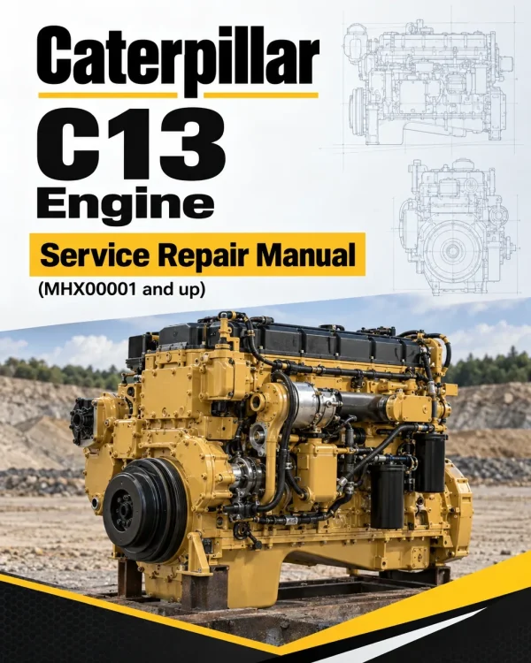 Caterpillar CAT C13 Engine Machine Service Repair Manual (MHX00001 and up)