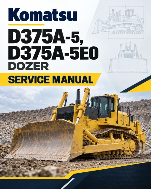Komatsu D375A-5, D375A-5E0 Dozer Service Manual