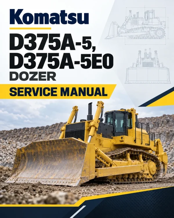 Komatsu D375A-5, D375A-5E0 Dozer Service Manual Komatsu D375A-5, D375A-5E0 Dozer Service Manual