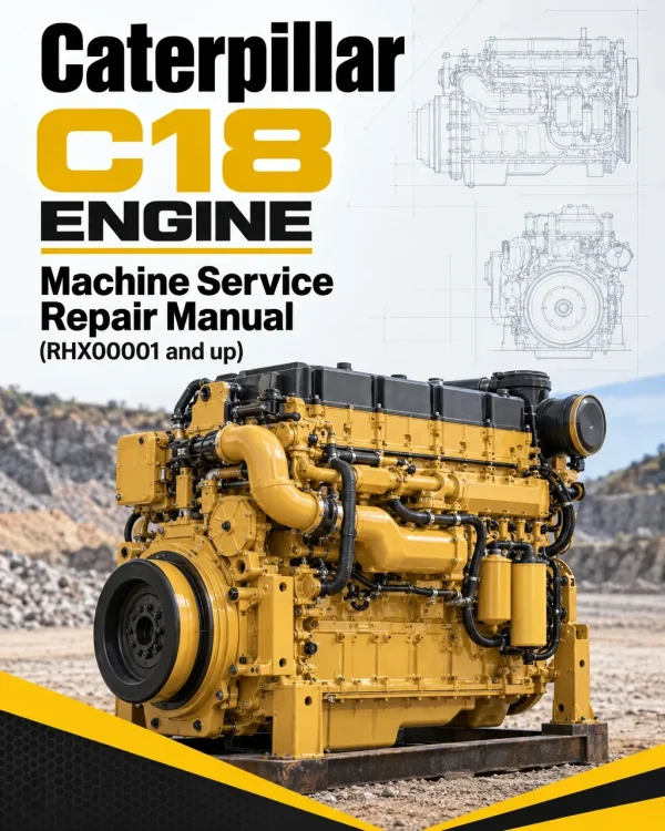 Caterpillar CAT C18 Engine Machine Service Repair Manual (RHX00001 and up)