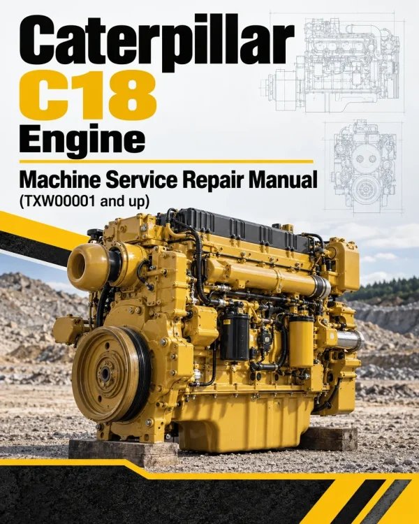 Caterpillar CAT C18 Engine Machine Service Repair Manual (TXW00001 and up)