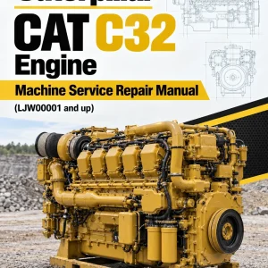 Caterpillar CAT C32 Engine Machine Service Repair Manual (LJW00001 and up)