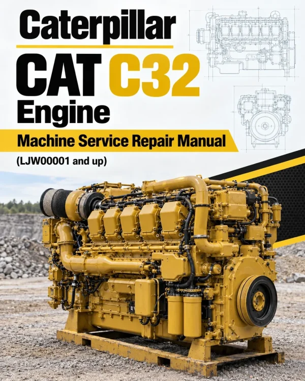 Caterpillar CAT C32 Engine Machine Service Repair Manual (LJW00001 and up)