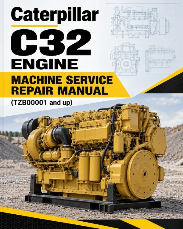 Caterpillar CAT C32 Engine Machine Service Repair Manual (TZB00001 and up)