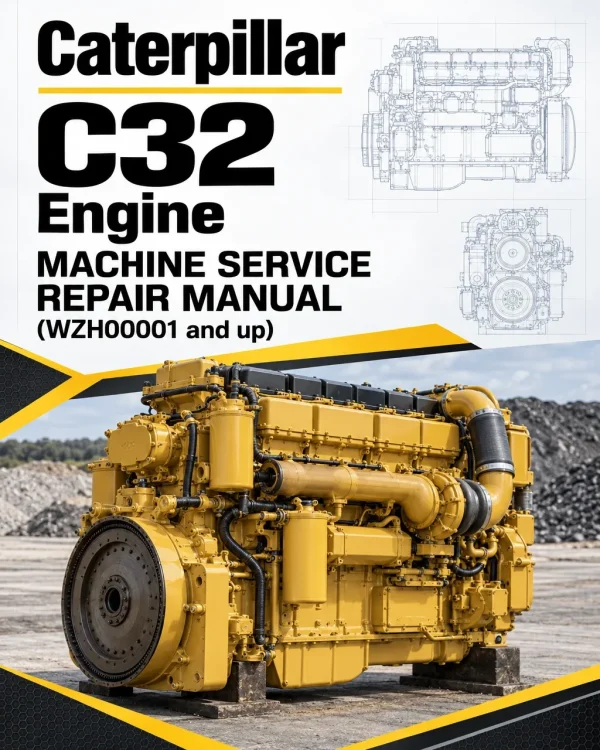Caterpillar CAT C32 Engine Machine Service Repair Manual (WZH00001 and up)