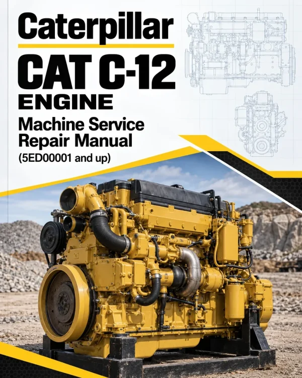 Caterpillar CAT C-12 Engine Machine Service Repair Manual (5ED00001 and up)