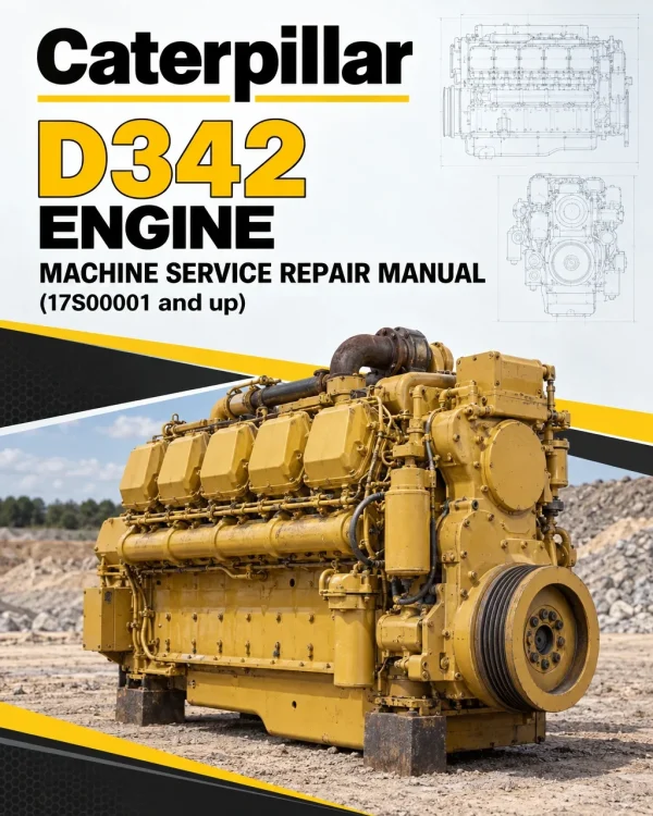 Caterpillar CAT D342 Engine Machine Service Repair Manual (17S00001 and up)