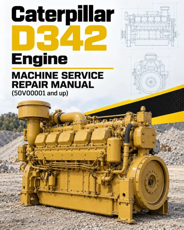 Caterpillar CAT D342 Engine Machine Service Repair Manual (50V00001 and up)