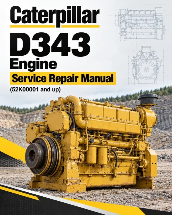Caterpillar CAT D343 Engine Machine Service Repair Manual (52K00001 and up) Caterpillar CAT D343 Engine Machine Service Repair Manual (52K00001 and up)