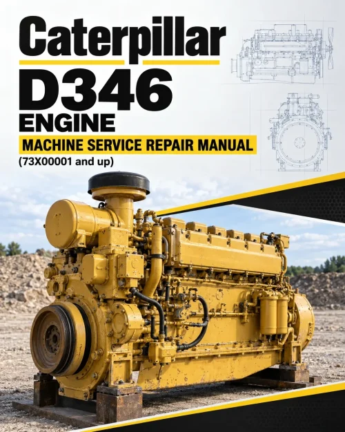 Caterpillar CAT D346 Engine Machine Service Repair Manual (73X00001 and up)