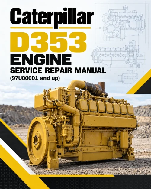 Caterpillar CAT D353 Engine Machine Service Repair Manual (97U00001 and up)