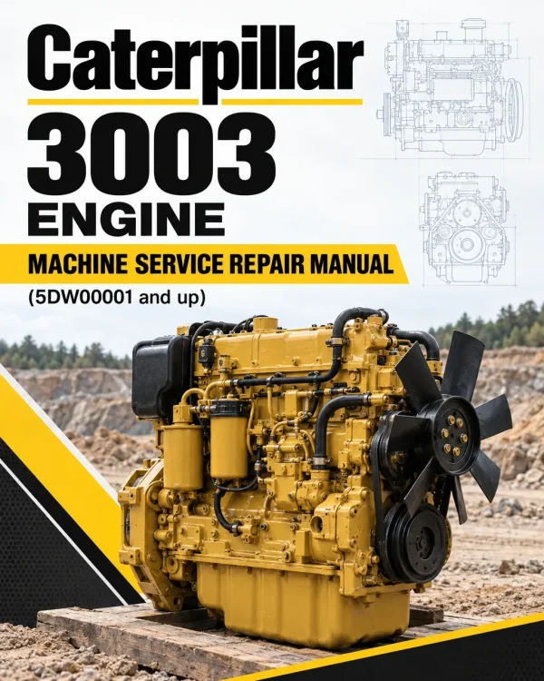 Caterpillar CAT 3003 Engine Machine Service Repair Manual (5DW00001 and up)