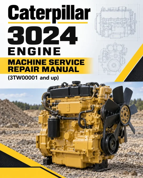 Caterpillar CAT 3024 Engine Machine Service Repair Manual (3TW00001 and up)