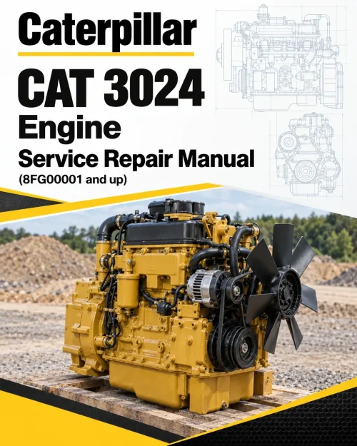 Caterpillar CAT 3024 Engine Machine Service Repair Manual (8FG00001 and up)
