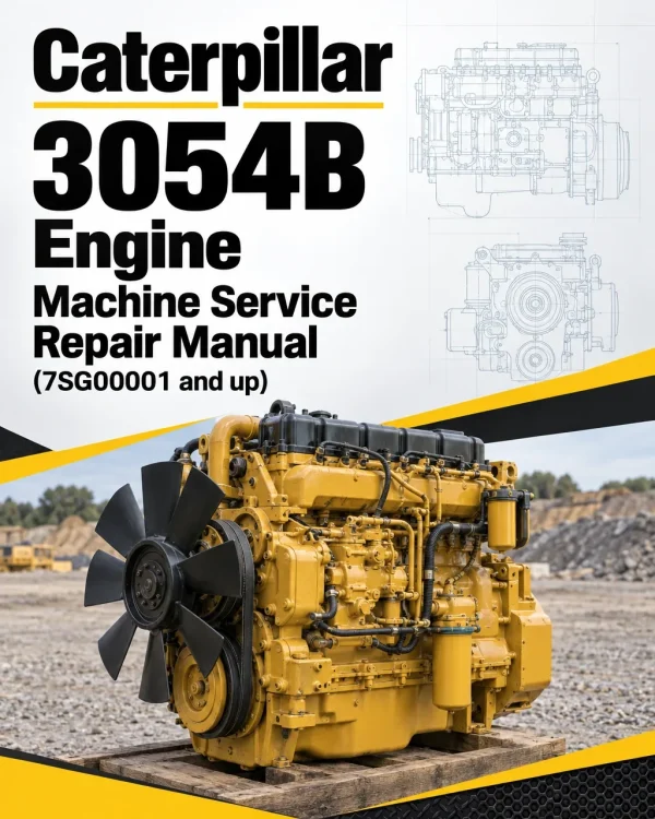 Caterpillar CAT 3054B Engine Machine Service Repair Manual (7SG00001 and up)