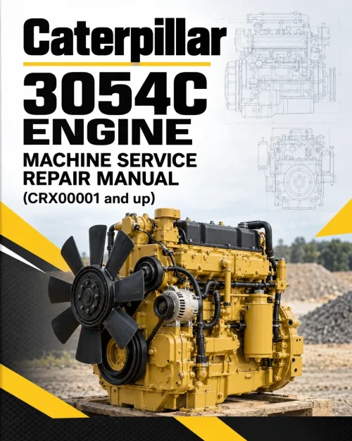 Caterpillar CAT 3054C Engine Machine Service Repair Manual (CRX00001 and up)