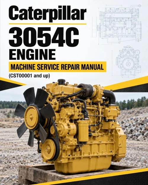 Caterpillar CAT 3054C Engine Machine Service Repair Manual (CST00001 and up)