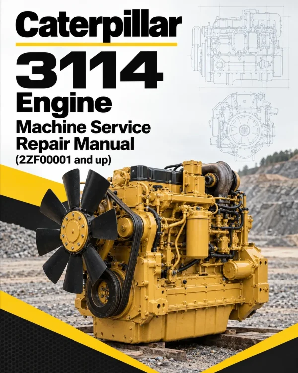 Caterpillar CAT 3114 Engine Machine Service Repair Manual (2ZF00001 and up)