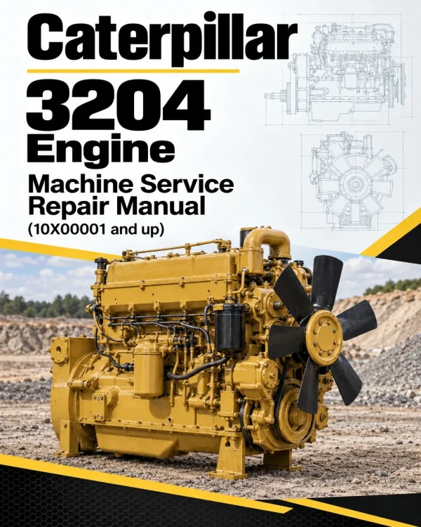 Caterpillar CAT 3204 Engine Machine Service Repair Manual (10X00001 and up)