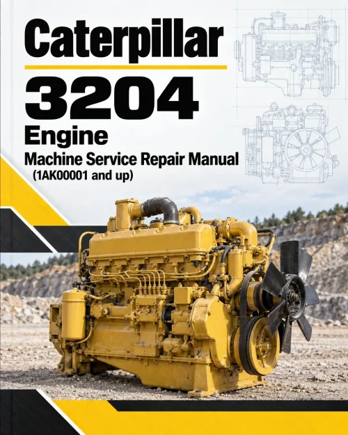 Caterpillar CAT 3204 Engine Machine Service Repair Manual (1AK00001 and up)