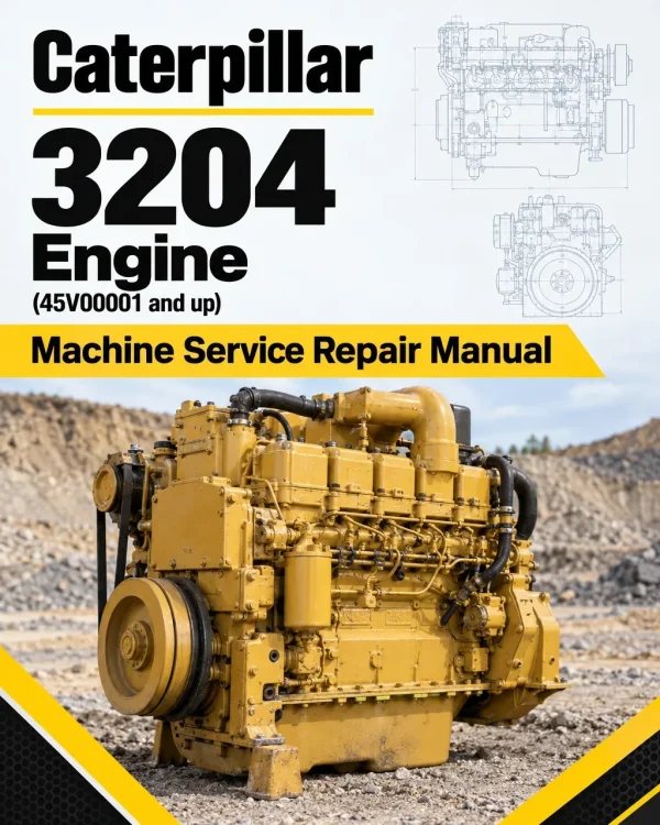 Caterpillar CAT 3204 Engine Machine Service Repair Manual (45V00001 and up)