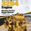 Caterpillar CAT 3204 Engine Machine Service Repair Manual (7YJ00001 and up)