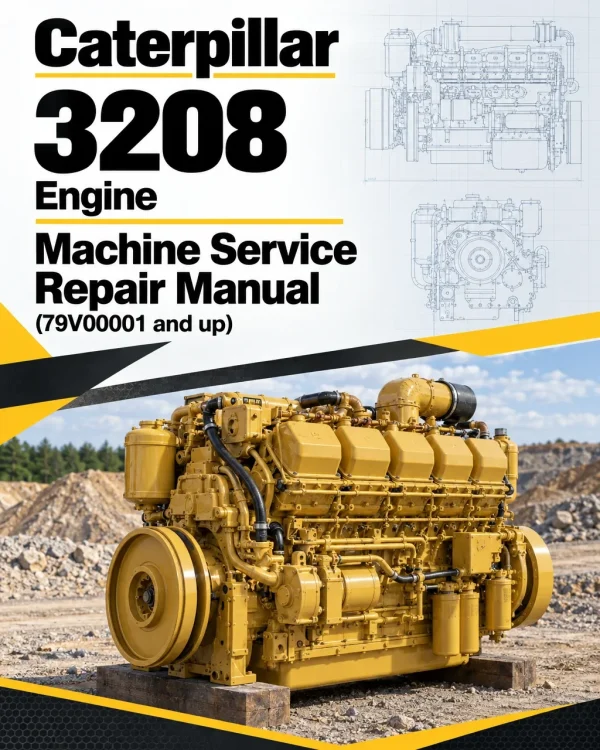 Caterpillar CAT 3208 Engine Machine Service Repair Manual (79V00001 and up)