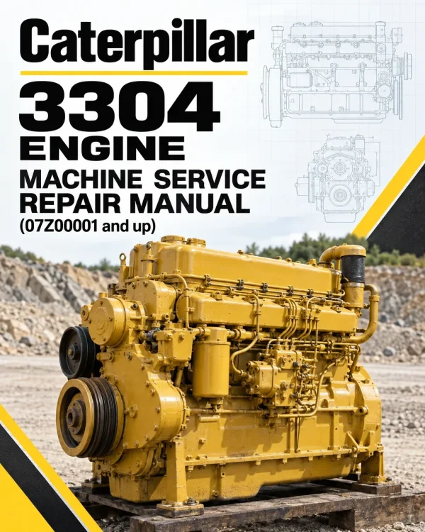 Caterpillar CAT 3304 Engine Machine Service Repair Manual (07Z00001 and up)