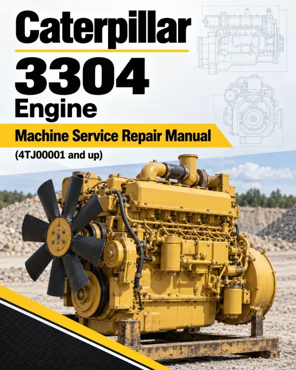 Caterpillar CAT 3304 Engine Machine Service Repair Manual (4TJ00001 and up)